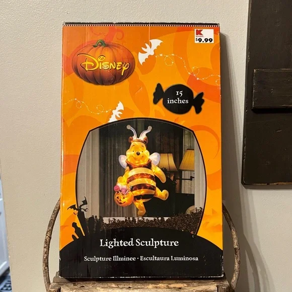 PRE OWNED VINTAGE Disney Winnie the Pooh Lighted Sculpture BEE Costume KMART - Picture 2 of 16